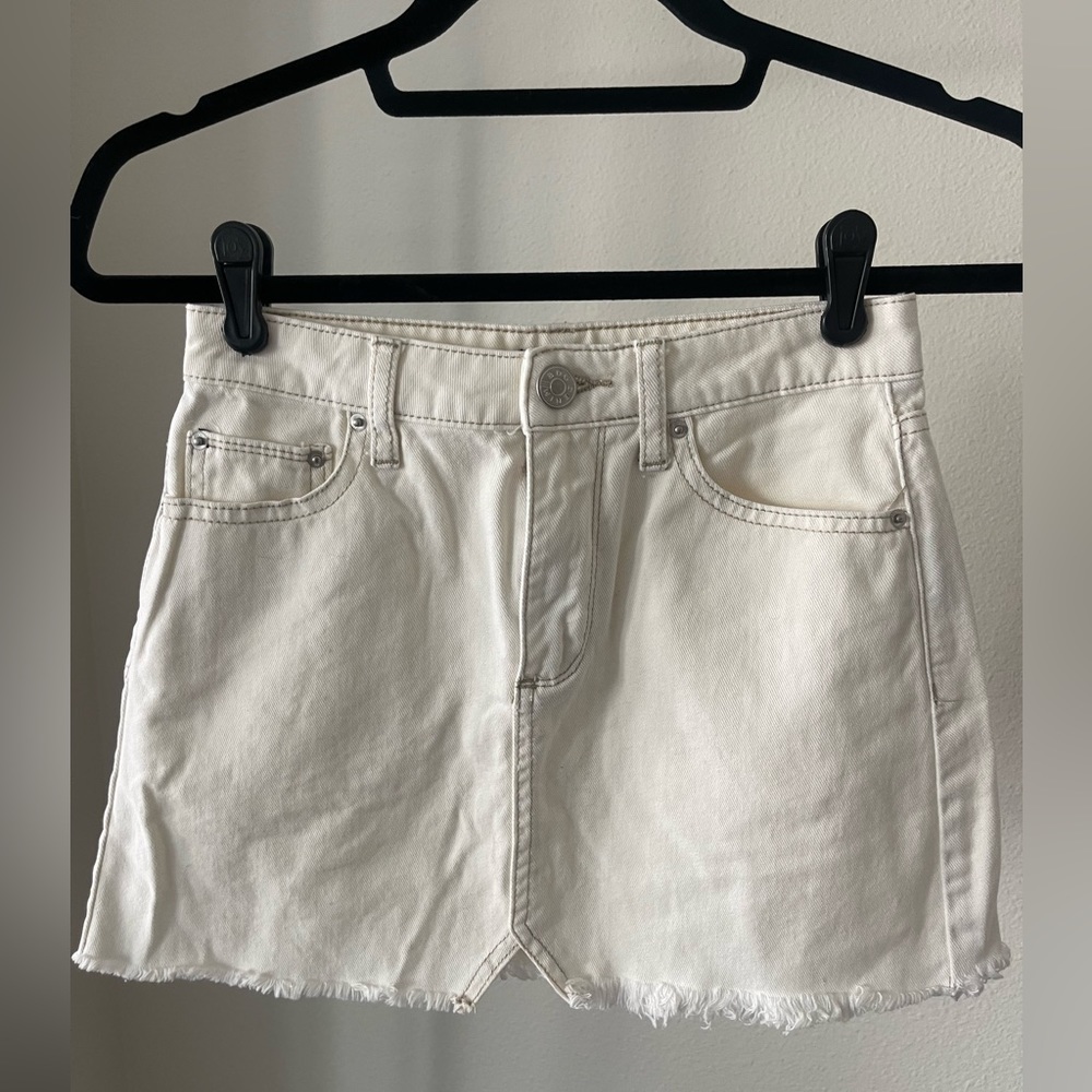 BDG MINI SKIRT - off white denim, XS